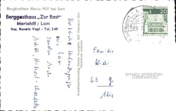 Lam Oberpfalz Bergkirchlein Maria Hilf – Bild 2
