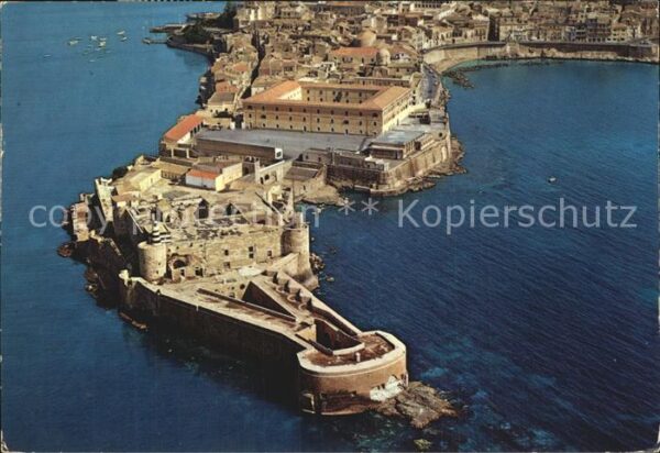 Siracusa Castello Maniace Luftbild