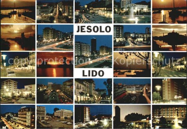 Jesolo Ortsansichten Abendstimmungen
