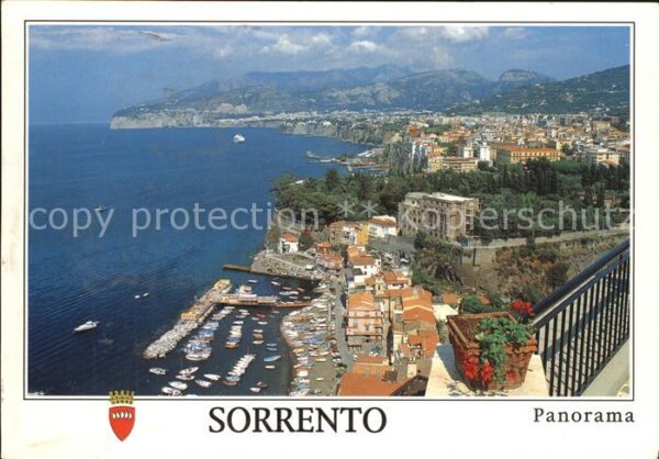 Sorrento Campania Panorama Meer Hafen