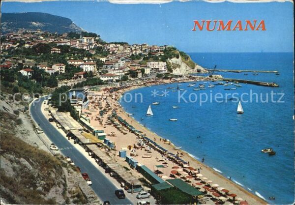 Ancona Marche Numana Strand Ortsansicht