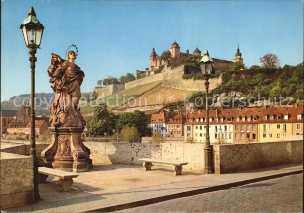 Wuerzburg Festung Alte Mainbrücke