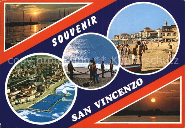 San Vincenzo Toscana Strand Fischer Abendstimmung