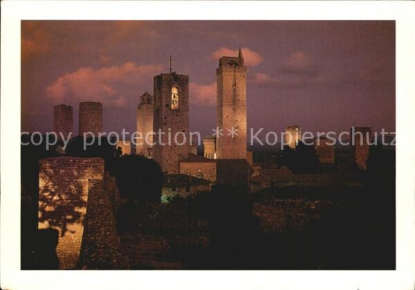 San Gimignano Türme Nacht