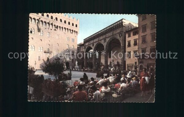 Firenze Florenz Piazza Signoria Säulenhalle Orcagna