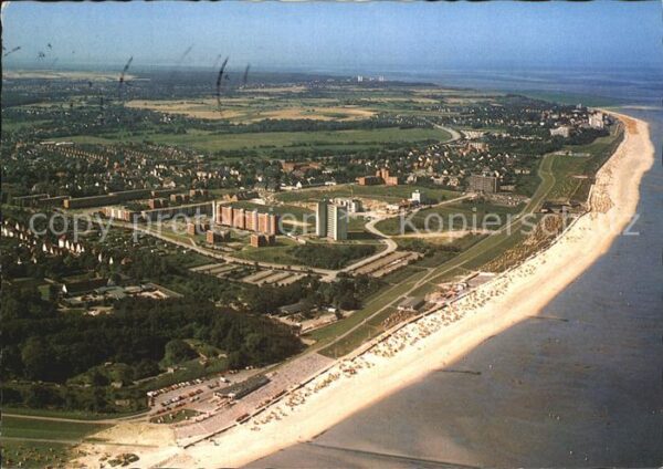 Cuxhaven Nordseebad Döse Strand Ort Luftaufnahme