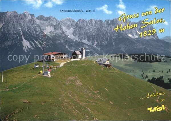 Hopfgarten Brixental Gipfelrestaurant Hohe Salve Kaisergebir