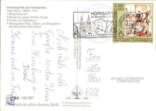 Hopfgarten Brixental Hohe Salve Bergrestaurant Kirche Gipfel – Bild 2