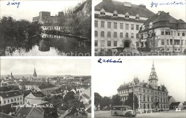 Thaya Lag Burg Gymnasium Rathaus