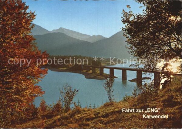 Karwendel Deutsche Alpenstraße Sylvensteinsee Fah
