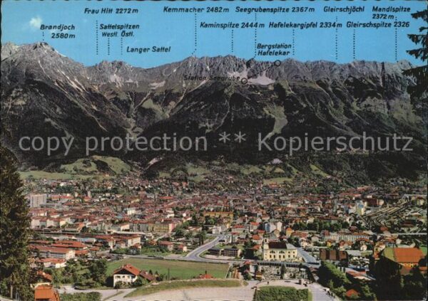 Innsbruck Panorama Bergkette