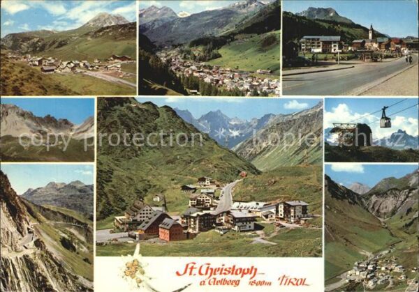 Christoph Arlberg St Panorama Seilbahn