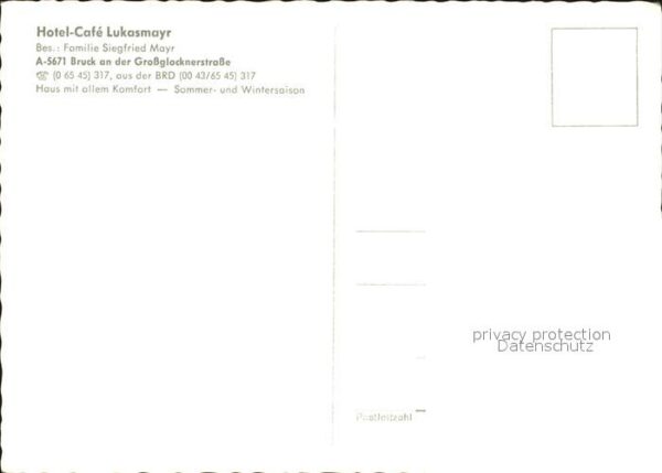 Bruck Grossglocknerstrasse Hotel Cafe Lukasmayr – Bild 2