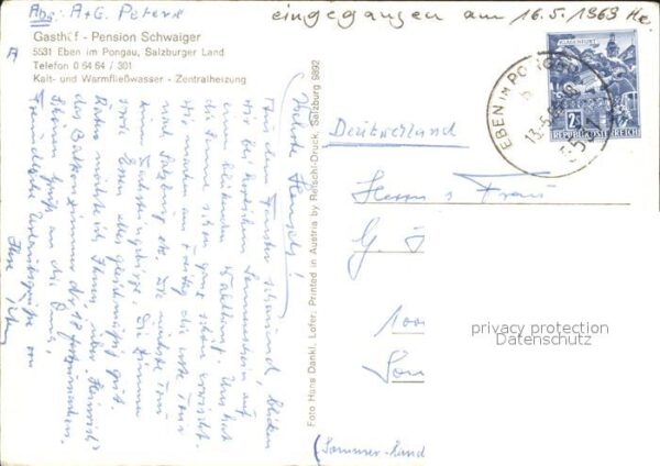 Eben Pongau Salzburger Land Gasthof Pension Schwaig – Bild 2