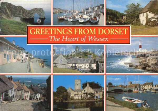 Wessex Dorset Schloss Bootshafen Leuchtturm Or