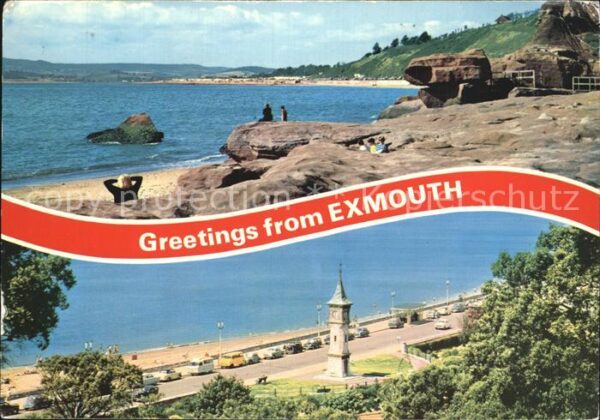 Exmouth Devon Orcombe Point Sandy Bay Clock Tower Esp