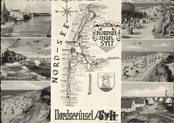 Sylt Kampen Hindenburgdamm Hafen Westerland