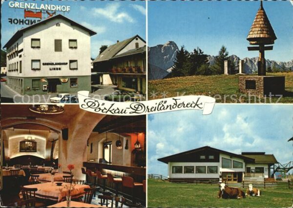 Arnoldstein Dreiländereck Alm Grenzsteine