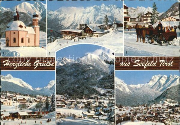 Seefeld Tirol Seekirchl Rosshütte Pferdeschlitten Kar