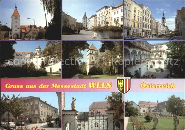 Wels Ledererturm Stadtplatz Stadtpfarrkirche
