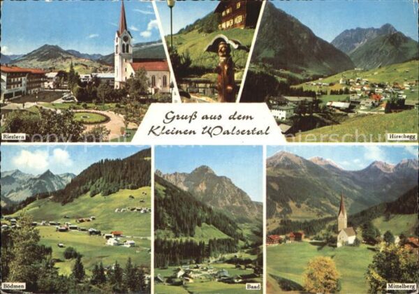 Riezlern Kleinwalsertal Vorarlberg Bödmen Baad Mittelberg Hirschegg