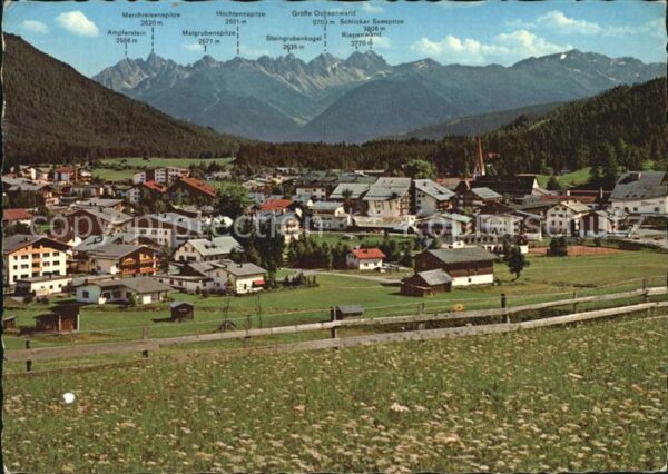 Seefeld Tirol Blick gegen Kalkkögel