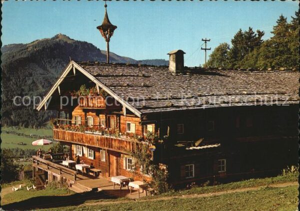 Kitzbuehel Tirol Gasthof Hagstein mit Hahnenkamm