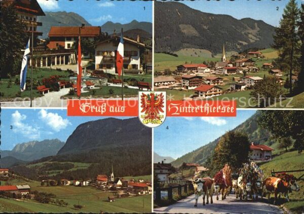 Hinterthiersee Kaisergebirge Dorfplatz Wilder Kaiser A