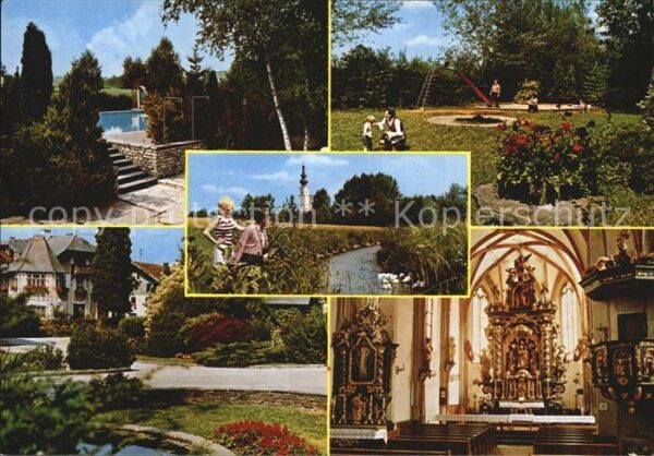 Waldzell Oberoesterreich Spielplatz Kirche