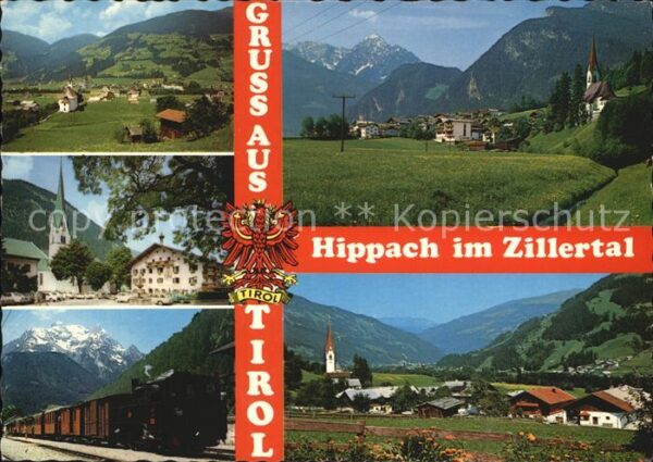 Hippach Kirche Bahn Gesamtansicht
