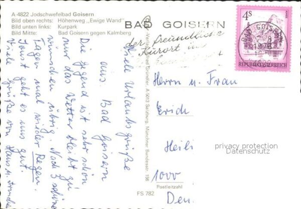 Bad Goisern Salzkammergut Jodschwefelbad Kurpark Kalmberg – Bild 2