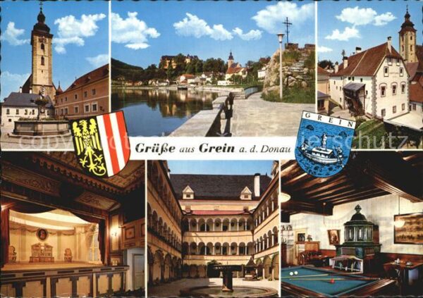 Grein Donau Oberoesterreich Hauptplatz Rathaus Greinburg-Hof
