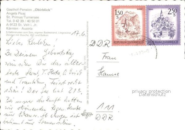 St Primus Turnersee Gasthof Pension Obirblick – Bild 2