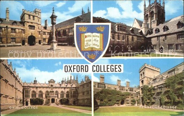 Oxford Oxfordshire Merton College Pembroke College Corpus