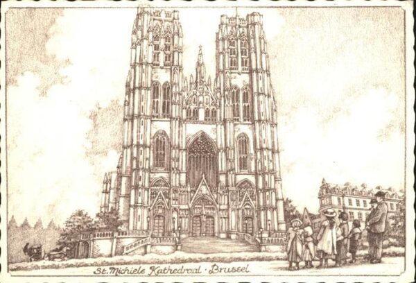 Bruessel Bruxelles Saint Michiels Kathedraal