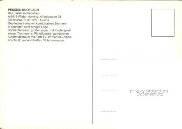 Wildermieming Pension Knoflach – Bild 2
