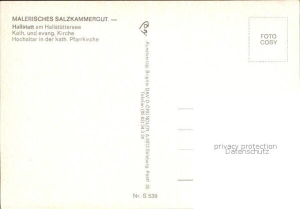 Hallstatt Austria Katholische und evangelische Kirche – Bild 2