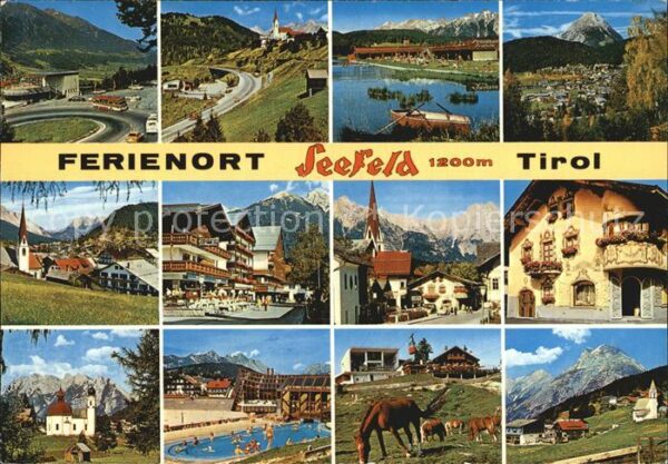Seefeld Tirol Schwimmbad Pferde Kirche