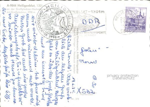 Heiligenblut Kaernten Teilansicht mit Grossklockner und Kirch – Bild 2