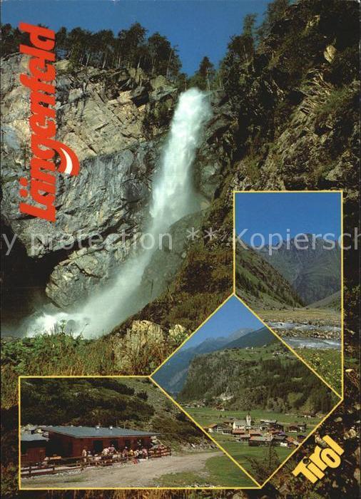 Laengenfeld Oetztal pollesalm Wasserfall Teilansicht