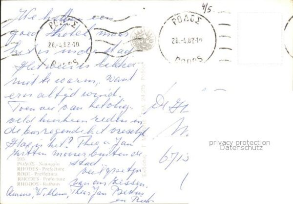 Rhodos Rhodes Aegaeis Rathaus – Bild 2