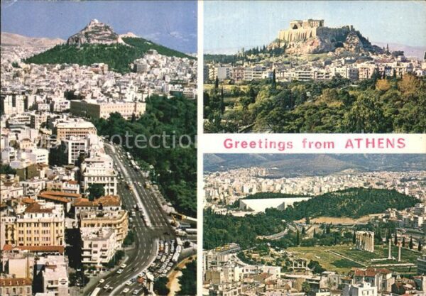 Athen Griechenland Fliegeraufnahme