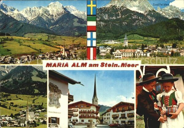 Maria Alm Steinernen Meer Saalfelden Kirche Trachtenkinder