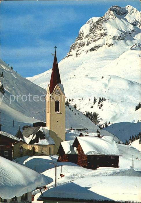 Warth Vorarlberg Widderstein und Kirche