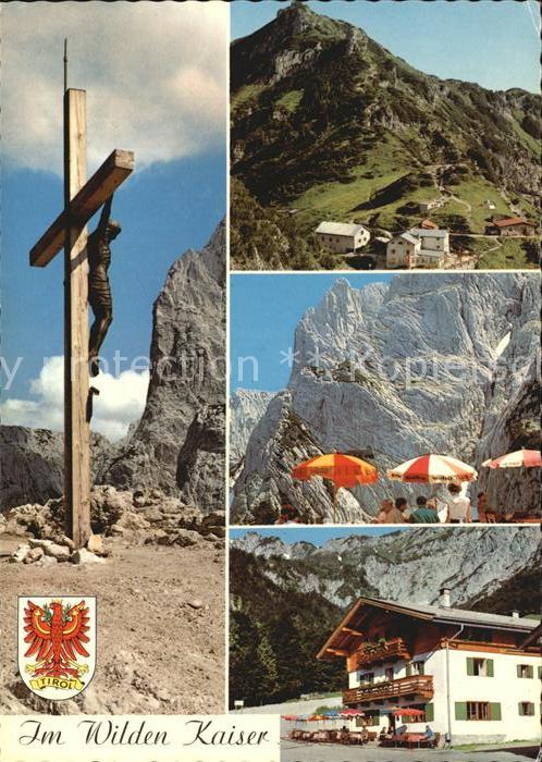 Tirol Region Wilden Kaiser Stripsenjoch-Kreuz und Ha