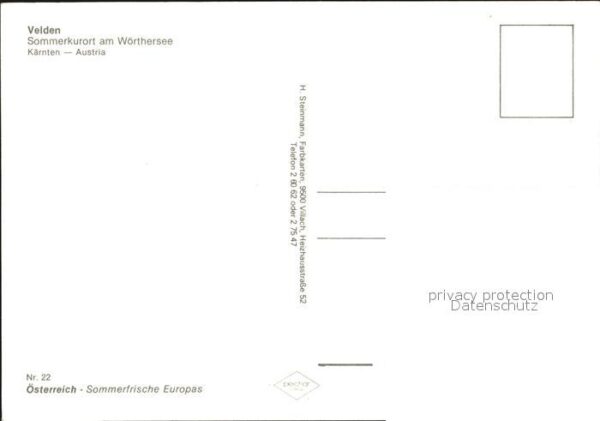 Velden Woerthersee Köstenberg Saisersee Forstsee Gesamtans – Bild 2