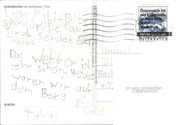 Achenkirch Kirche See mit Personenschiff Badestell – Bild 2