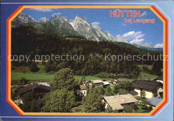 Leogang Teilansicht von Hütten
