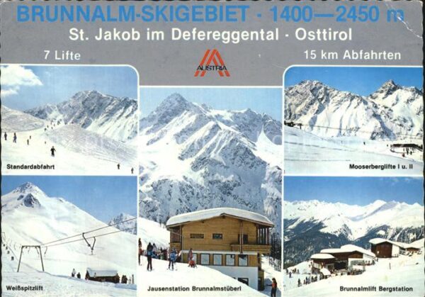 St Jakob Defereggen Standardabfahrt Weissspitzlift Jausesta