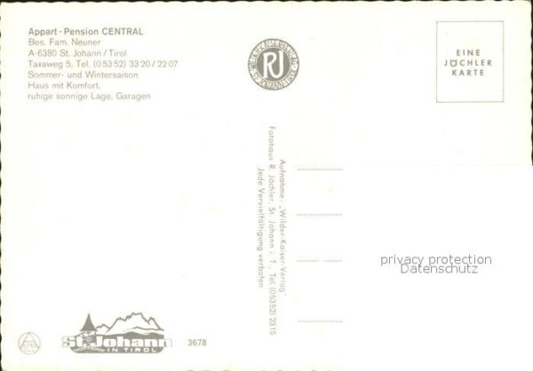 St Johann Tirol Appart Pension Central – Bild 2